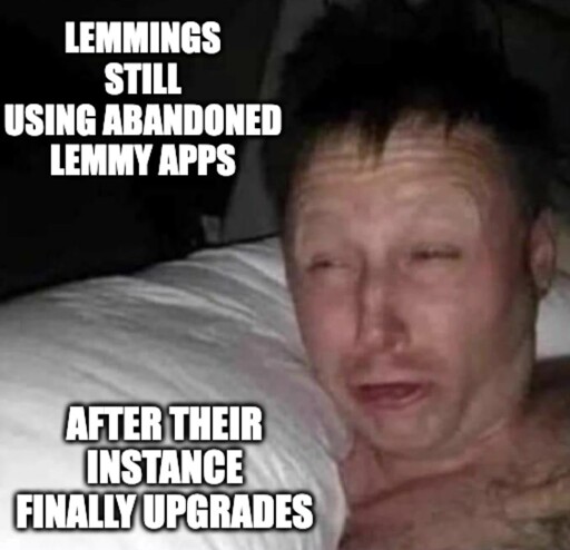 Lemmings still using abandoned lemmy apps after their instance finally upgrades